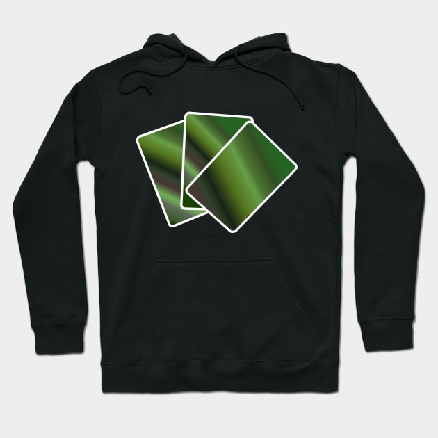 Green Cards Hoodie by VileSorcery